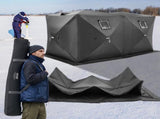 Portable Ice Shelter, 6-8 Person Pop-Up Ice Fishing Tent, 70 Square Feet Fishable Area, Ice Shanty V952-BDBHS141737003OIPV0