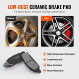 Front&Rear Rotors Disc Brake Pads Kit for 14-18 Chevy Silverado Gmc Sierra 1500 V952-QCCCPTZSILVEW8IC2V0
