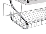Dish Rack 2 Tier Bowl Dish Drainer Neat Organization Rust Prevention Kitchen Drying Rack Cutting V1294-YM0901-3118230219712