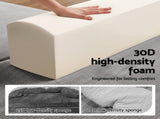 Artiss Convertible Folding Sofa Bed 30D High-Density Foam Boneless Couch with Corduroy Sleeper Couch SBED-E-FLD04-2S-GY