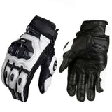 Men's Genuine Leather Motorcycle Riding Gloves High Quality Protective Racing Gear V1366-AZ2-W-18263