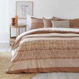 Bambury Darlington Terracotta Cotton Polyester Quilt Cover Set Queen V442-BBY-QUILTCS-DARLINGTON-TERRACOTTA-QS