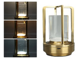 Cordless Table Lamp 3 Colors Stepless Dimming LED Table Lamp Rechargeable Touch Lamp Bedside V1294-YM0521-3119230065813