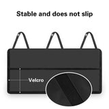Grey Car Trunk Storage Bag - Large Capacity Oxford Cloth Multi-Purpose Hanging Organizer with Mesh V888-ELOSUNG17188