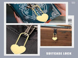 6-Piece Heart Shaped Padlock Set, Metal Locks for Diary, Box, Crafts, and Small Locking Needs V1369-AZ3-W-12859