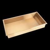 641 x 336 x 101mm Shower Niche Single Shelf Organizer No Tile Needed in Gold V63-905661