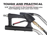 Jet-USA 18" Stainless Steel Pressure Washer Surface Cleaner with Yoke Handlebar, 3/8" Fitting, For V219-PRWCLNJT18SA