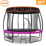 Kahuna Trampoline 8 ft with Roof - Pink TRA-KAH-08-PK-RF