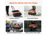 Rolling Tool Bag, 110 lbs Load Capacity, 27 Pockets Heavy Duty Roller Tool Bag on Wheels, Adjustable V952-GLGJD20YC16849CWN001V0