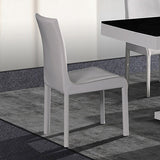 7 Pieces Dining Suite Dining Table & 6X White Chairs in Rectangular Shape High Glossy MDF Wooden V43-DS-ESPR-7PC-WH