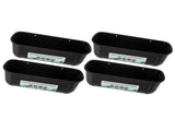 4pcs Large Chicken Feeder Feed Trough with Clips Hanging Fence Feeders for Goat Duck Goose Livestock V1294-YM0901-3111240029112