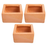 Red Pottery Flowerpots Brown for Decor Chic Small Household 3Pcs V1370-AZ4-19628