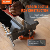 VEVOR 4.5" Bench Vice w/ Anvil 240&deg;Swivel Base Heavy Duty Multipurpose Vice V952-DGNTQDXZSYC45IU5AV0