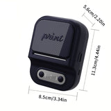 Portable Inkless Thermal Label Printer with Bluetooth Connectivity, Compatible with 12-58mm Paper V1341-ZY-XY8EF32T-GREEN