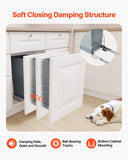 VEVOR Pullout Trash Can for Kitchen Cabinets, Garbage Waste Recycling Bin, Under Mount Waste V952-CFLJTDTDTHSYKL1U7V0