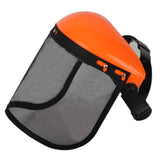 Safety Hat with Full Face Mesh Visor for Logging Brushcutter Forestry Protection Mesh Mower V1294-YM0717-10194083
