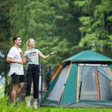 Instant Pop Up Tent For Hiking 2/3/4 Person Camping Tents, Waterproof Windproof Family Tent With Top V213-IPUT02-GRN01