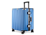 Aluminum Alloy Hard-Shell Suitcase with TSA Lock -20" Spinner Luggage in Blue V888-ELOSUNG11006