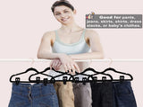 Black Velvet Hanger Clips , Strong Finger Clips Velvet Hangers, Skirt Hanger Clips Fit V1259-DP01-F-67