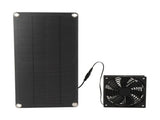 Solar Panel Fan Kit 20W Powered Mini Portable for Greenhouse Chicken Coop Pet House Window Exhaust V1294-YM0703-3114230026211