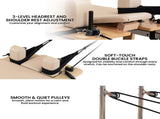 Powertrain Selina Pilates Reformer Machine Wooden Folding Multifunctional Home Gym PLT-JYI-F2W-BE