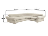 Intex Corner Sofa Inflatable Couch - L-Shaped Corner Sofa 68575NP