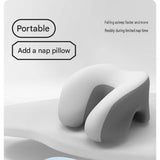 Dark Grey-Grey Ergonomic Memory Foam Nap Pillow - Hollow Design, Breathable Milk Silk Cover, Arm V888-ELOSUNG56309-3