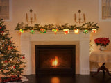 6M 40-LED Christmas Fairy String Lights Santa/Snowman/Wreath Battery-Powered Warm White Decor for V1107-CHRISTMAS FAIRY STRING LIGHTS1