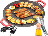Smokeless Indoor Electric Grill & Nonstick Griddle Compact, Fast-Heating Tabletop Grill for V1197-JD-1101