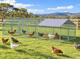 i.Pet Chicken Coop Rabbit Hutch Outdoor Run Walk in Hen Cage Ferret House 2.8x1x1m PET-CHICK-CAGE-3X1