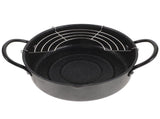 1Set Iron Frying Pot with Oil Drainer Rack Non Stick Deep Fryer Pan for Tempura and Family Use V1366-AZ2-W-21830