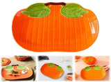 Pumpkin Ceramic Plate, Fall Themed Tableware, Pumpkin Candy Dish, Harvest Bowl Set, festive Serving V1366-AZ2-W-20791
