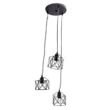 Antique Pendant Lampshade E27 3 Head Retro Unique Style Hanging Light Shade for Home Cafes 85240V V1294-YM0715-3119220094311