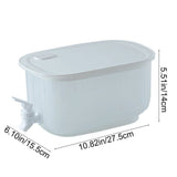 Drink Dispenser For Beverage Dispenser With Spigot, Milk, Lemonade Dispenser With Lids For V1369-AZ3-W-09828