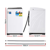 Devanti 6kg Top Load Washing Machine White TWM-G1-6KG-WH