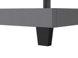 Levede Metal Wooden Bed Frame Double Panel Plush Upholstered Soft Headboard Grey BF1072-D-GY-AU-1