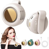 2PCS Portable Silent Mini Bladeless Electric Fan, Rechargeable Wearable Fan Hands-Free Clip On for V1366-AZ2-W-11593