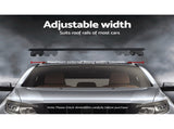 Universal Car Roof Racks Pod Aluminium Cross Bars Upgraded Holder 126cm Black CAR-RFBAR-7888-135-BK