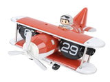 Airplane Flip Clock 12 Hours Retro Battery Powered Auto Flip Desk Clock for Living Room Bedroom V1294-YM0901-3115240119813