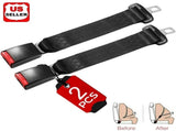 2 Pack 10.2-inch Seat Belt Extender for Cars Universal Seat Belt Car Extension Up V1366-AZ2-W-12340