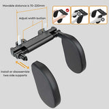 Dark Brown Adjustable 3D Memory Foam Car Seat Headrest with Side Support, Universal Neck Pillow for V888-ELOSUNG13821