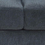 3 Seater Sofa Set Polyester Fabric Charcoal Multilayer Two Pillows Individual Pocket Spring V43-SOF-MLN-3SCH