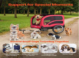 Dog Bike Trailer, Supports up to 45 kg, Pet Cart Bicycle Carrier for Small & Large Dogs, Easy V952-TCSCWZXCTC10QAEQQ001V0
