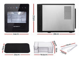 Devanti Ice Maker 5cm Large Ice Cubes Countertop Machine 150pcs/24h for Home IM-ZB-10F-BK