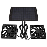 12V Solar Exhaust Fan Solar Ventilator Fan Solar Panel Powered Fan Solar Fan for Attic Dog Chicken H V1369-AZ3-W-08423