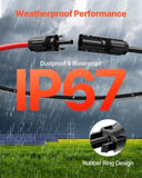 VEVOR 30FT Solar Panel Extension Wire with Female & Male Connectors 10AWG 1 Pair V952-TYNDCBYZXSX38XV37Y3