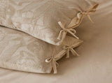 Linen Cotton Pillowcase Pair with Tie Closure Floral Pillow Covers 48x74cm V888-ELOSUNG54962-1