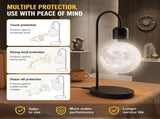 Levitating Moon Lamp with 15W Wireless Charger 3D Printed Realistic Lunar Texture, 3 Color Modes, V1341-ZY-45FE4GRA-GOLD