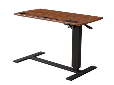Levede Standing Desk Height Adjustable Brown DT2003_NZ