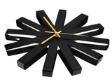 Living Room Clock Stainless Steel Silent Movement Creativity Wall Clock Modern DecorBlack V1294-YM0523-3115210218411